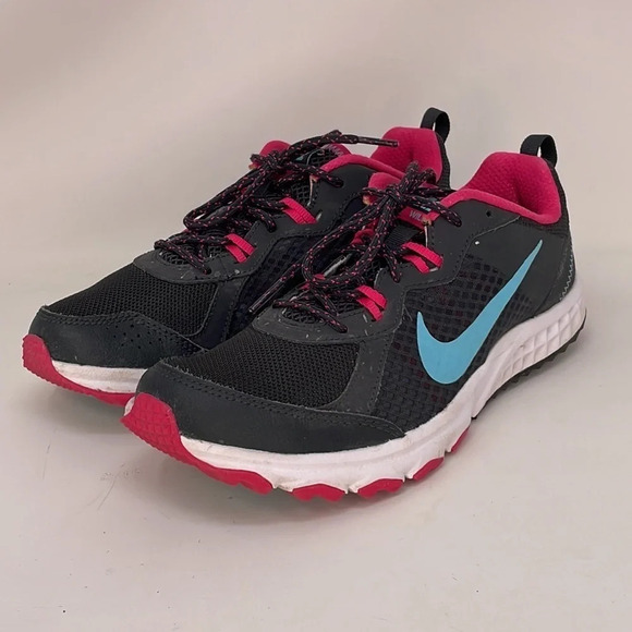 Nike Shoes Sneakers Running Wild Trail Black Pink Size 8.5 - Picture 3 of 12